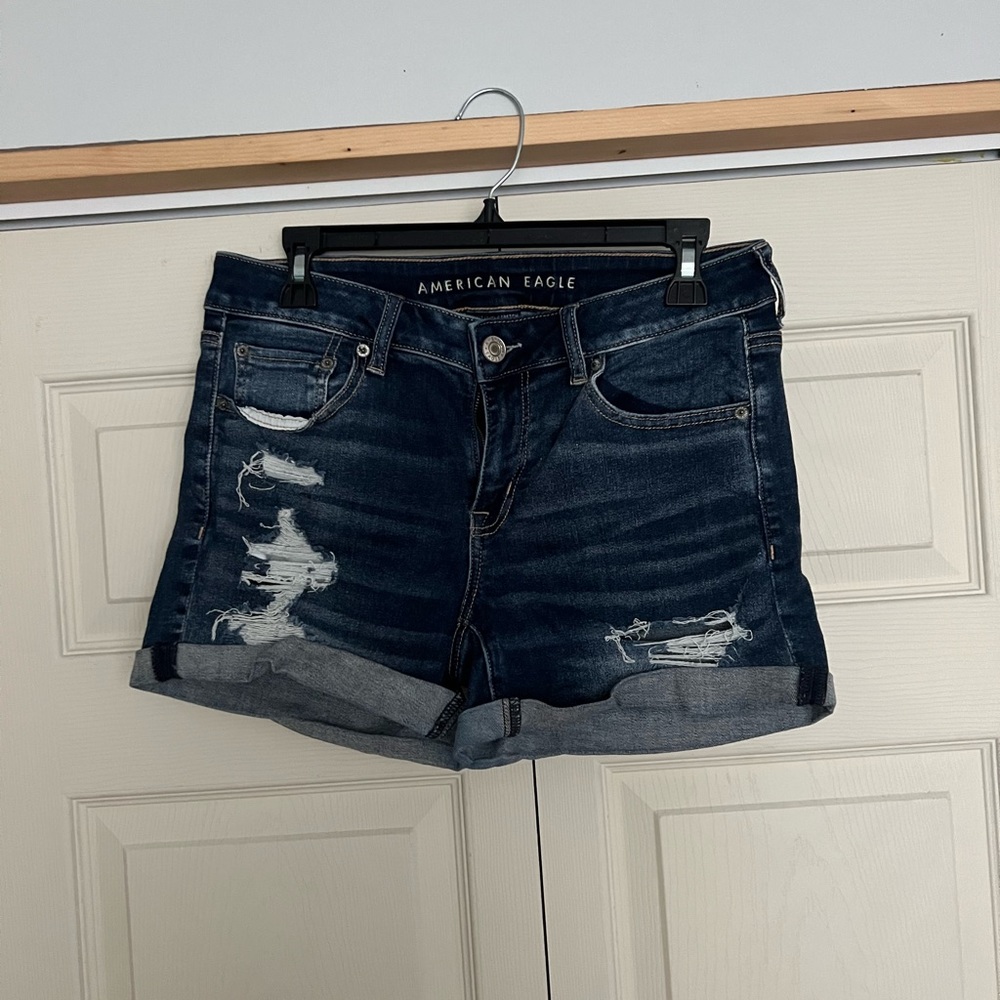 american eagle denim shorts
